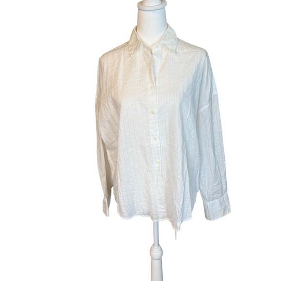 Rag & Bone Women’s White Cotton Button Front Blouse XS Extra Small Office Career - Picture 2 of 11